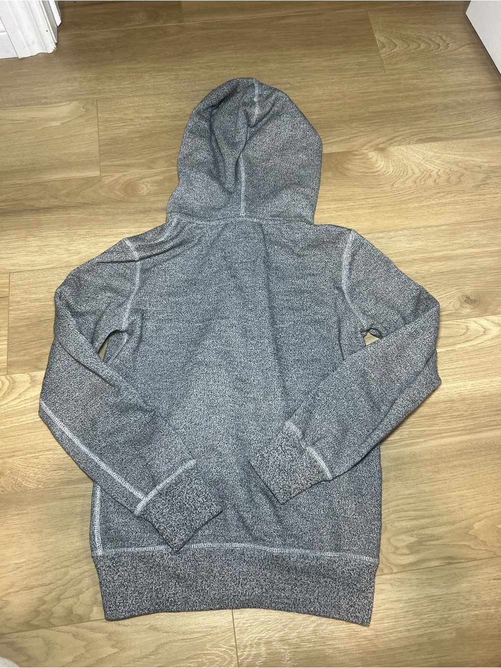 Roots Grey Heather Full-Zip Hoodie with Logo - Picture 3 of 4